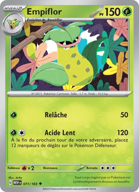 Victreebel [Spit Up | Slow-Acting Acid]