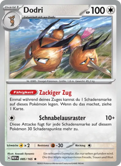 Dodrio [Zooming Draw | Ballistic Beak]