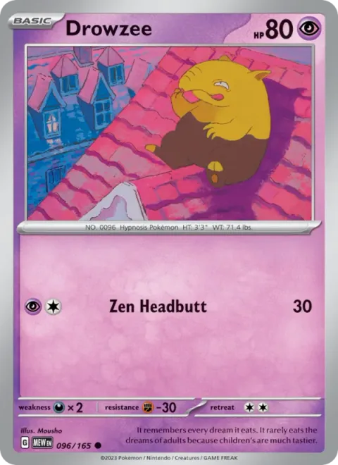 Drowzee [Zen Headbutt]