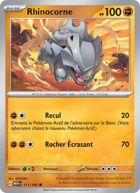 Rhyhorn [Push Down | Boulder Crush]