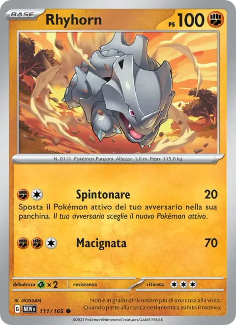 Rhyhorn [Push Down | Boulder Crush]
