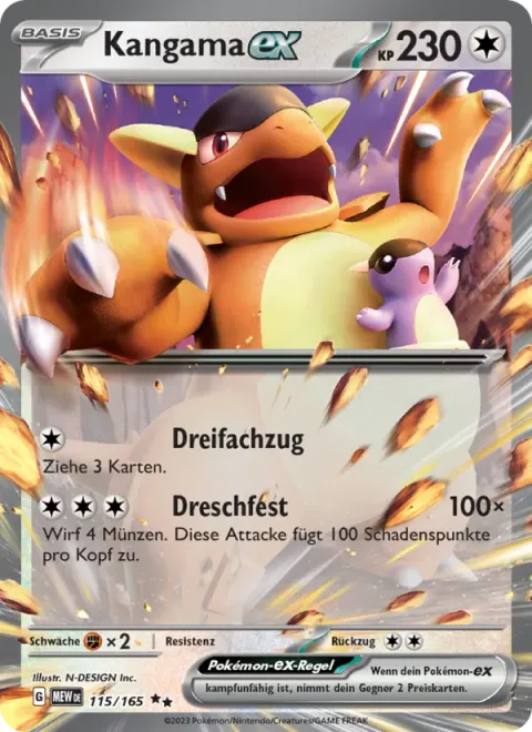 Kangaskhan ex [Triple Draw | Incessant Punching]