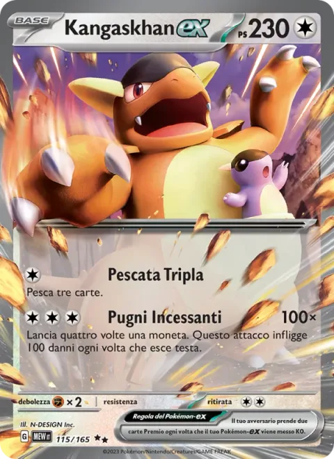 Kangaskhan ex [Triple Draw | Incessant Punching]