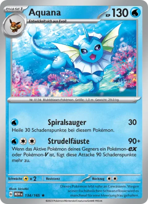 Vaporeon [Spiral Drain | Fighting Whirlpool]