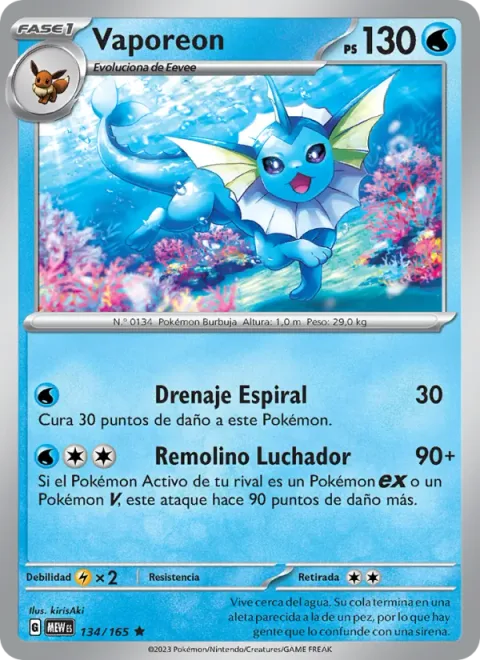 Vaporeon [Spiral Drain | Fighting Whirlpool]