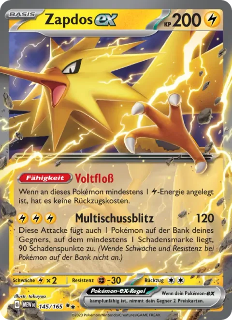 Zapdos ex [Voltaic Float | Multishot Lightning]