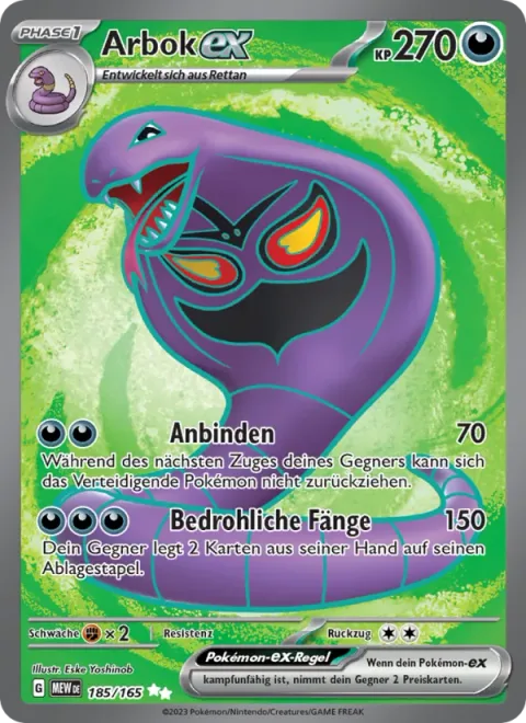 Arbok ex [Bind Down | Menacing Fangs]