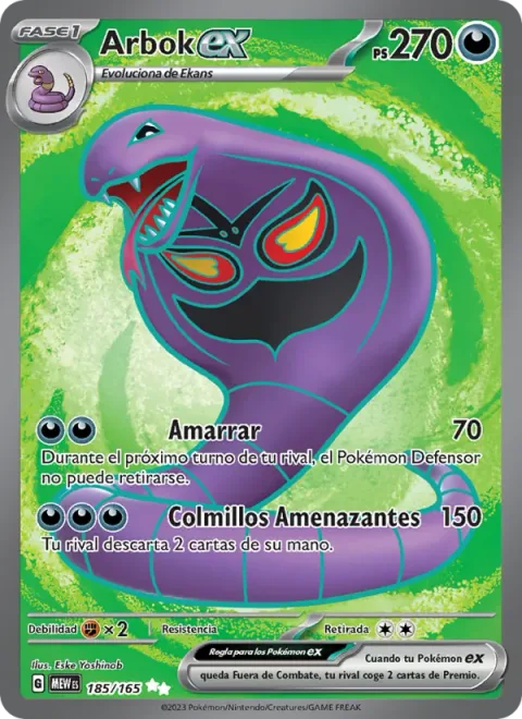 Arbok ex [Bind Down | Menacing Fangs]
