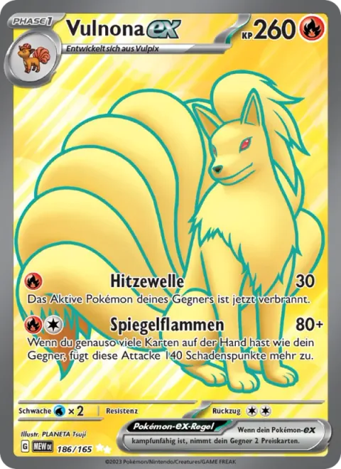 Ninetales ex [Heat Wave | Mirrored Flames]