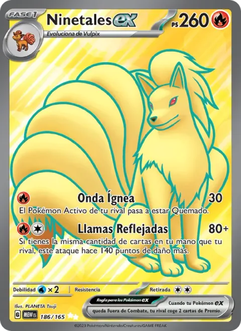 Ninetales ex [Heat Wave | Mirrored Flames]