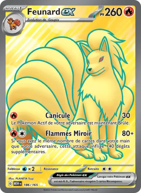 Ninetales ex [Heat Wave | Mirrored Flames]