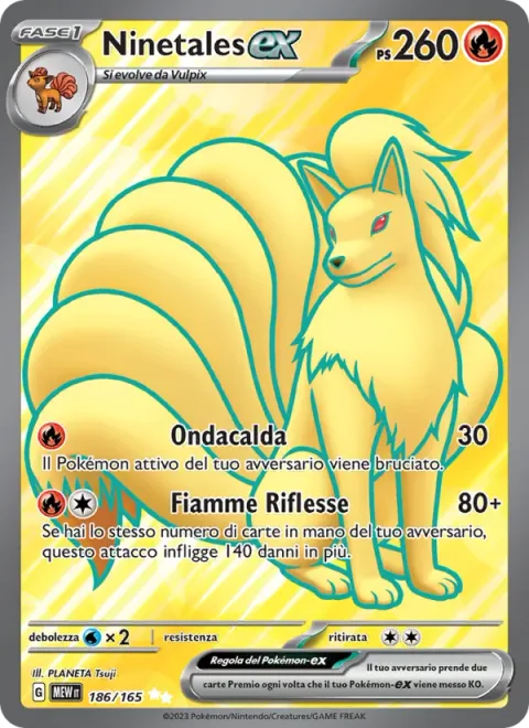 Ninetales ex [Heat Wave | Mirrored Flames]