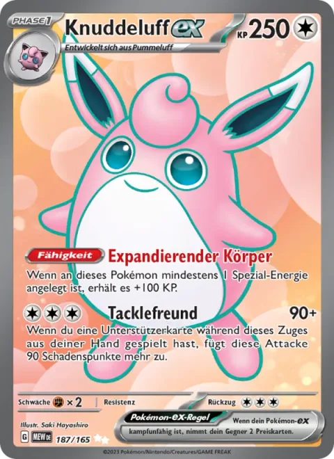 Wigglytuff ex [Expanding Body | Friend Tackle]