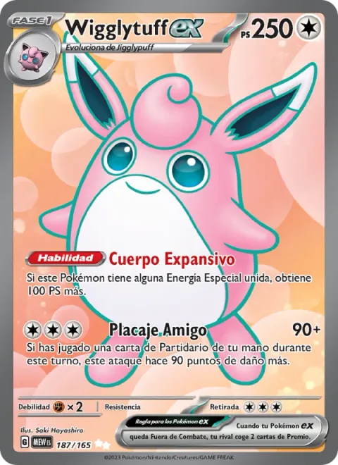 Wigglytuff ex [Expanding Body | Friend Tackle]