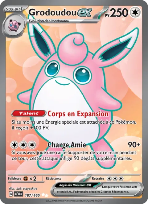 Wigglytuff ex [Expanding Body | Friend Tackle]