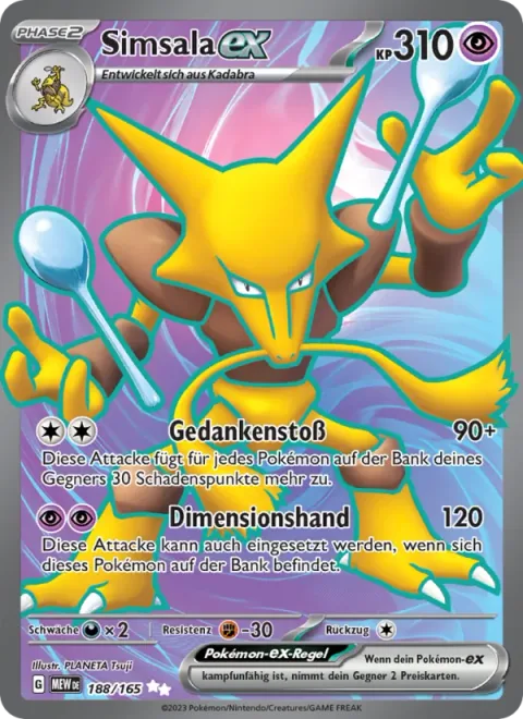 Alakazam ex [Mind Jack | Dimensional Hand]