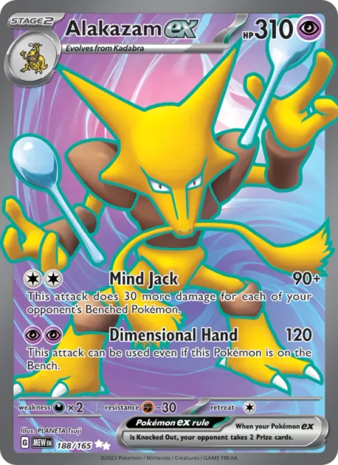 Alakazam ex [Mind Jack | Dimensional Hand]