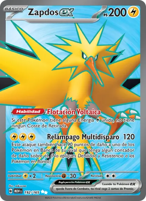 Zapdos ex [Voltaic Float | Multishot Lightning]