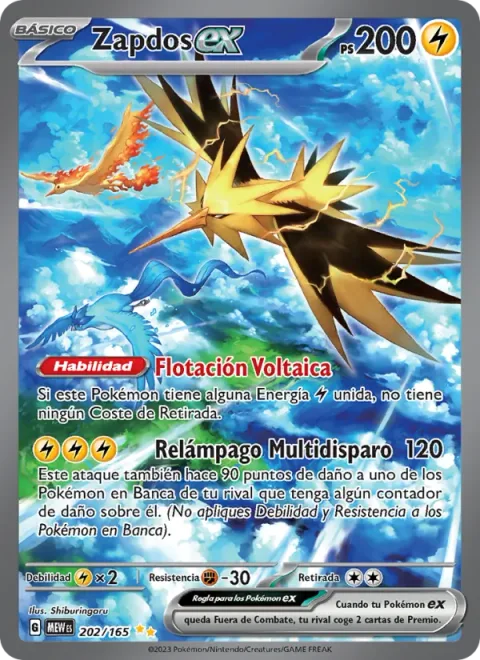 Zapdos ex [Voltaic Float | Multishot Lightning]