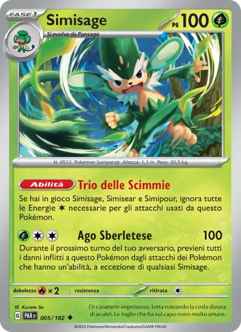Simisage [Monkey Trio | Arm Thrust Needle]