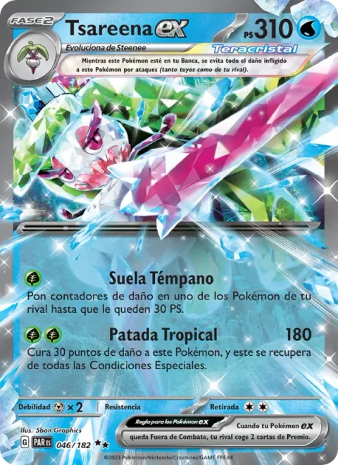 Tsareena ex [Icicle Sole | Trop Kick]