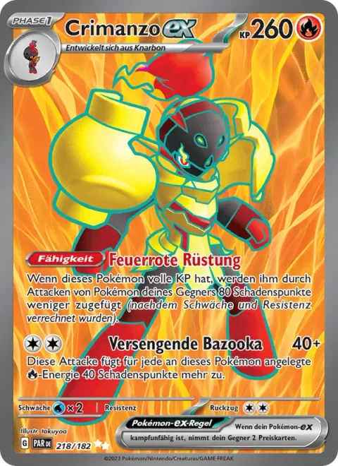 Armarouge ex [Crimson Armor | Scorching Bazooka]