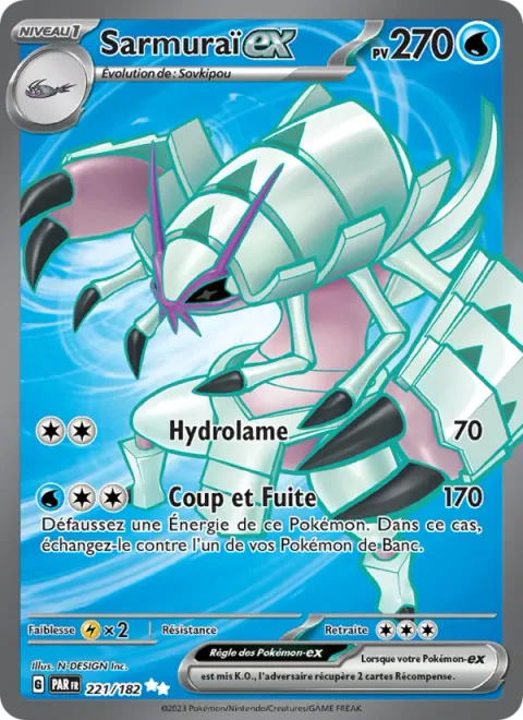 Golisopod ex [Aqua Blade | Swing and Skedaddle]