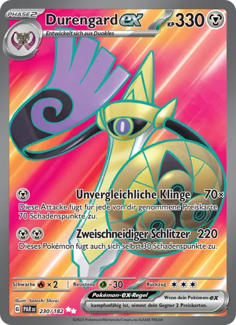 Aegislash ex [Peerless Edge | Double-Edged Slash]