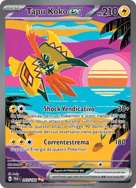Tapu Koko ex [Vengeful Shock | Extreme Current]