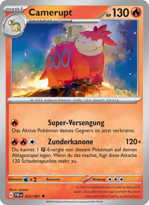Camerupt [Super Singe | Cinder Cannon]