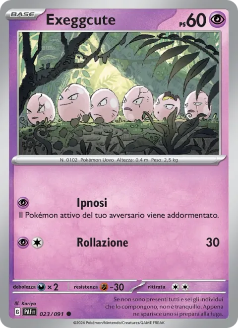 Exeggcute [Hypnosis | Rolling Tackle]