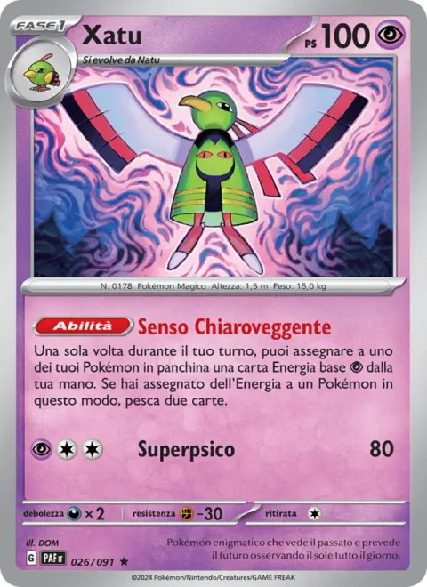 Xatu [Clairvoyant Sense | Super Psy Bolt]