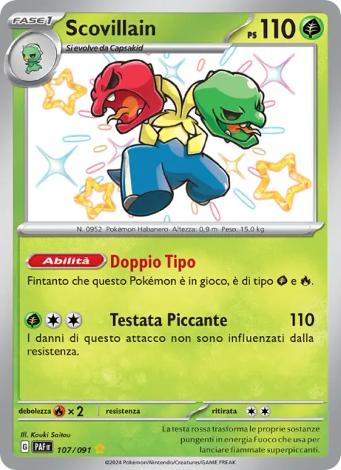 Scovillain [Double Type | Spicy Headbutt]