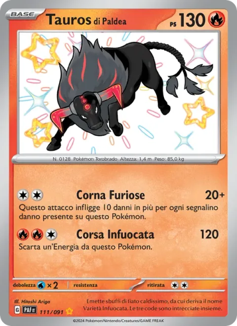 Paldean Tauros [Raging Horns | Blaze Dash]