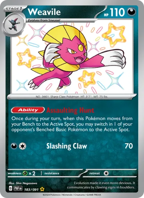 Weavile [Assaulting Hunt | Slashing Claw]