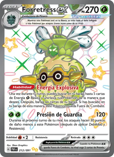 Forretress ex [Exploding Energy | Guard Press]