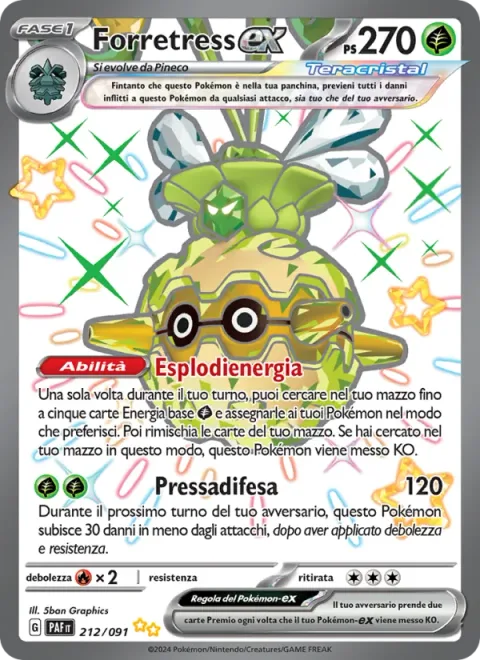 Forretress ex [Exploding Energy | Guard Press]