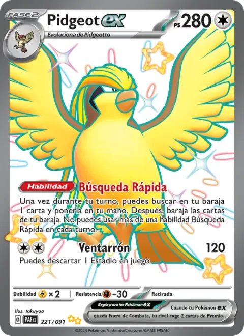 Pidgeot ex [Quick Search | Blustery Wind]