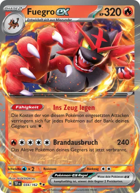 Incineroar ex [Hustle Play | Blaze Blast]