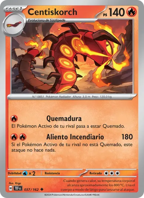 Centiskorch [Singe | Charring Breath]