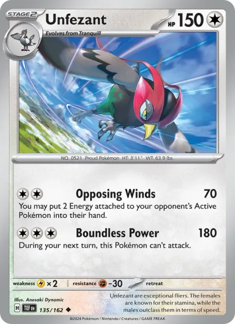 Unfezant [Opposing Winds | Boundless Power]