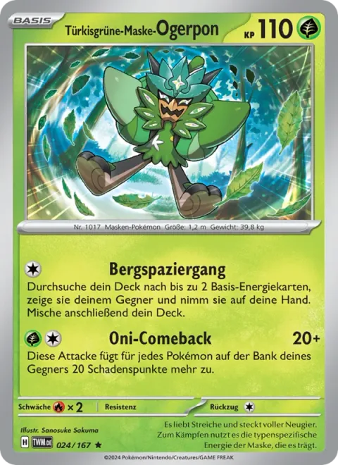 Teal Mask Ogerpon [Mountain Stroll | Ogre Comeback]