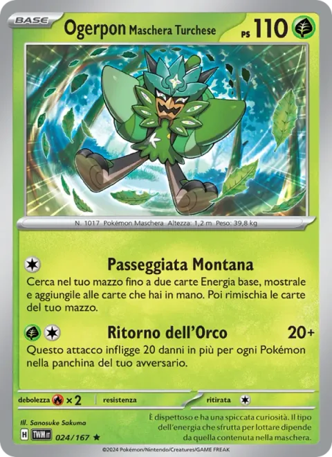 Teal Mask Ogerpon [Mountain Stroll | Ogre Comeback]