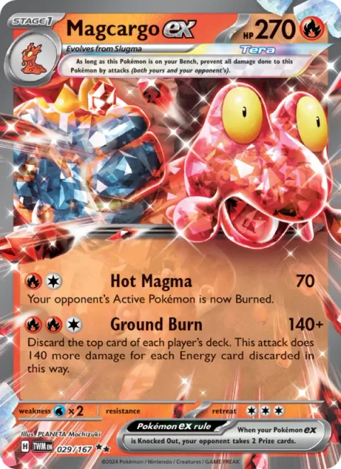 Magcargo ex [Hot Magma | Ground Burn]