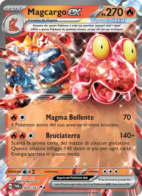 Magcargo ex [Hot Magma | Ground Burn]