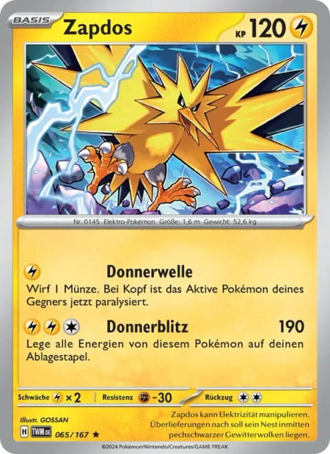 Zapdos [Thunder Wave | Thunderbolt]