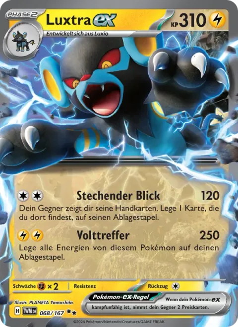 Luxray ex [Piercing Gaze | Volt Strike]