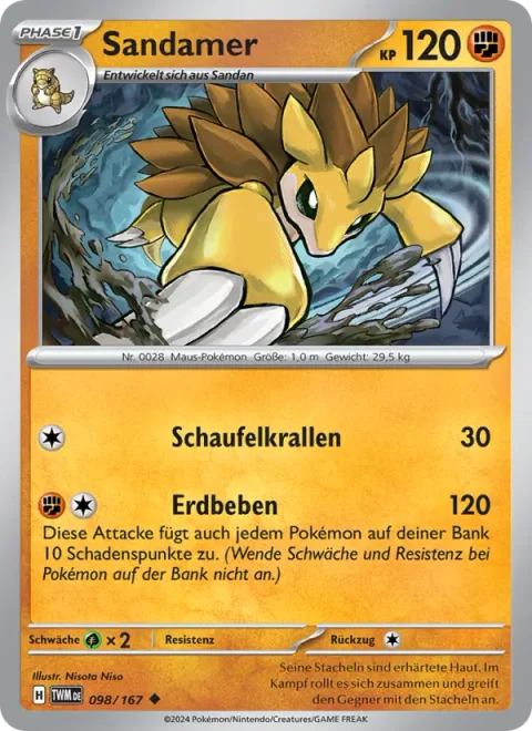 Sandslash [Dig Claws | Earthquake]
