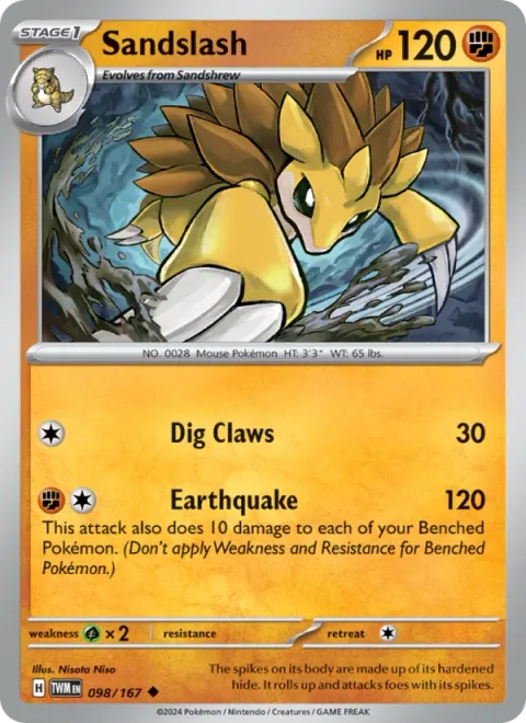 Sandslash [Dig Claws | Earthquake]