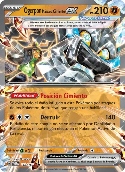 Cornerstone Mask Ogerpon ex [Cornerstone Stance | Demolish]